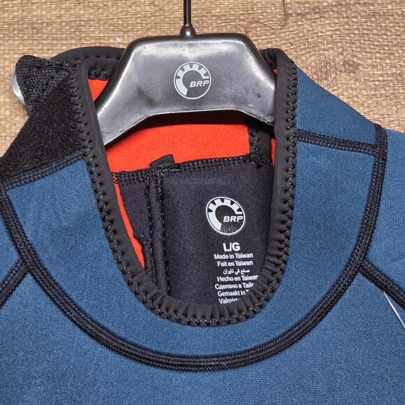 Sea-Doo 3 mm Escape Shorty Wetsuit mens Large Navy Blue Marine Surfing Swimming - Picture 14 of 16